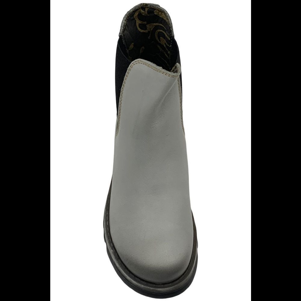 FLY London Women's Leather Chelsea Boots Salv Military Cloud - Medium - Picture 2 of 3